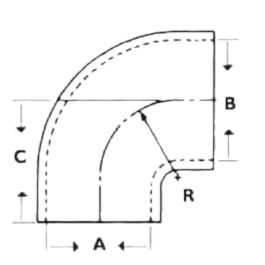 Codos Goma 90º Reductores