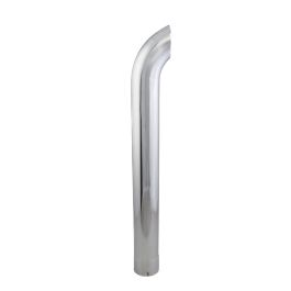STACK PIPE, CURVED 5 IN (127 MM) ID X 48 IN (1219 MM) CHROME